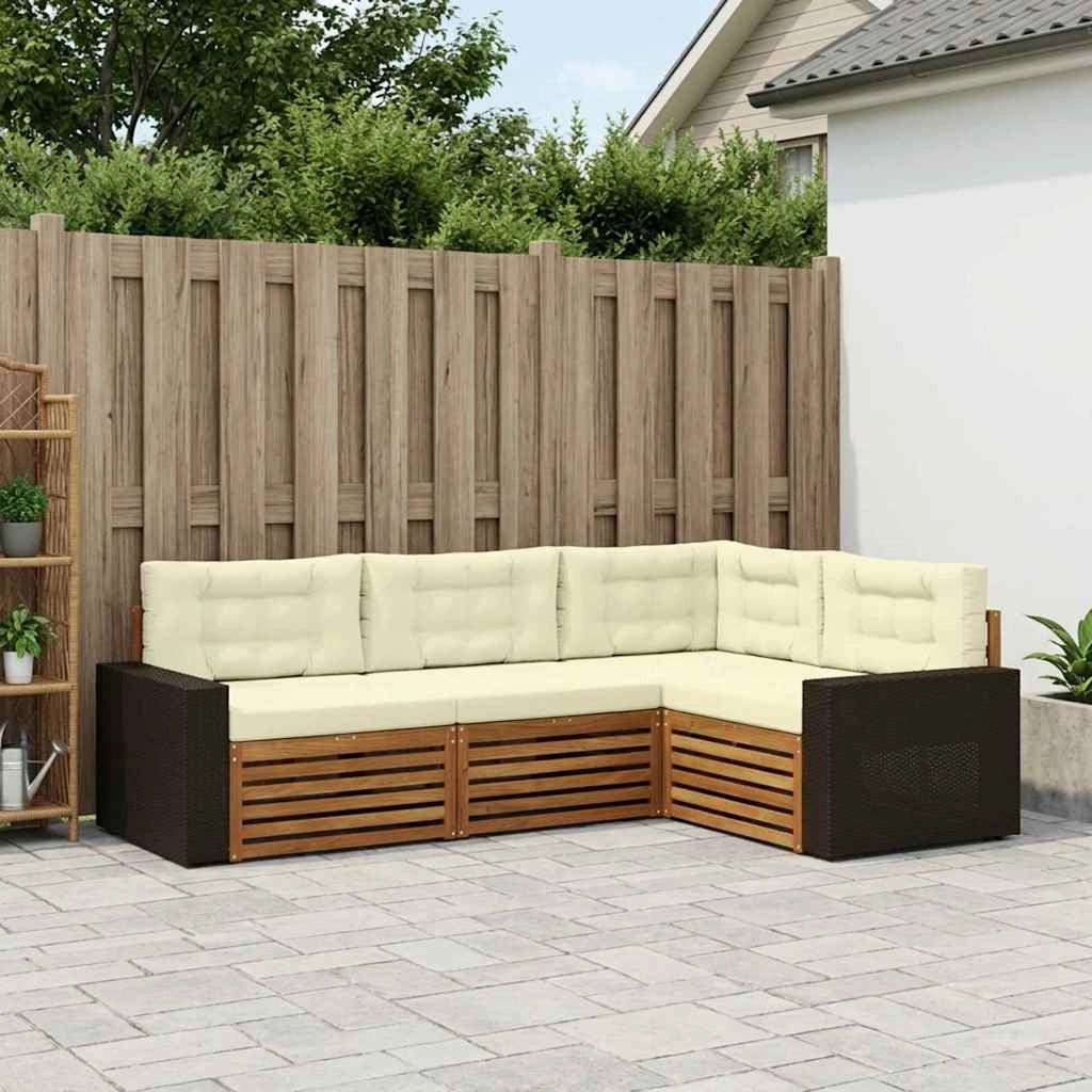 Set di divani da esterno 4 pz 3383303