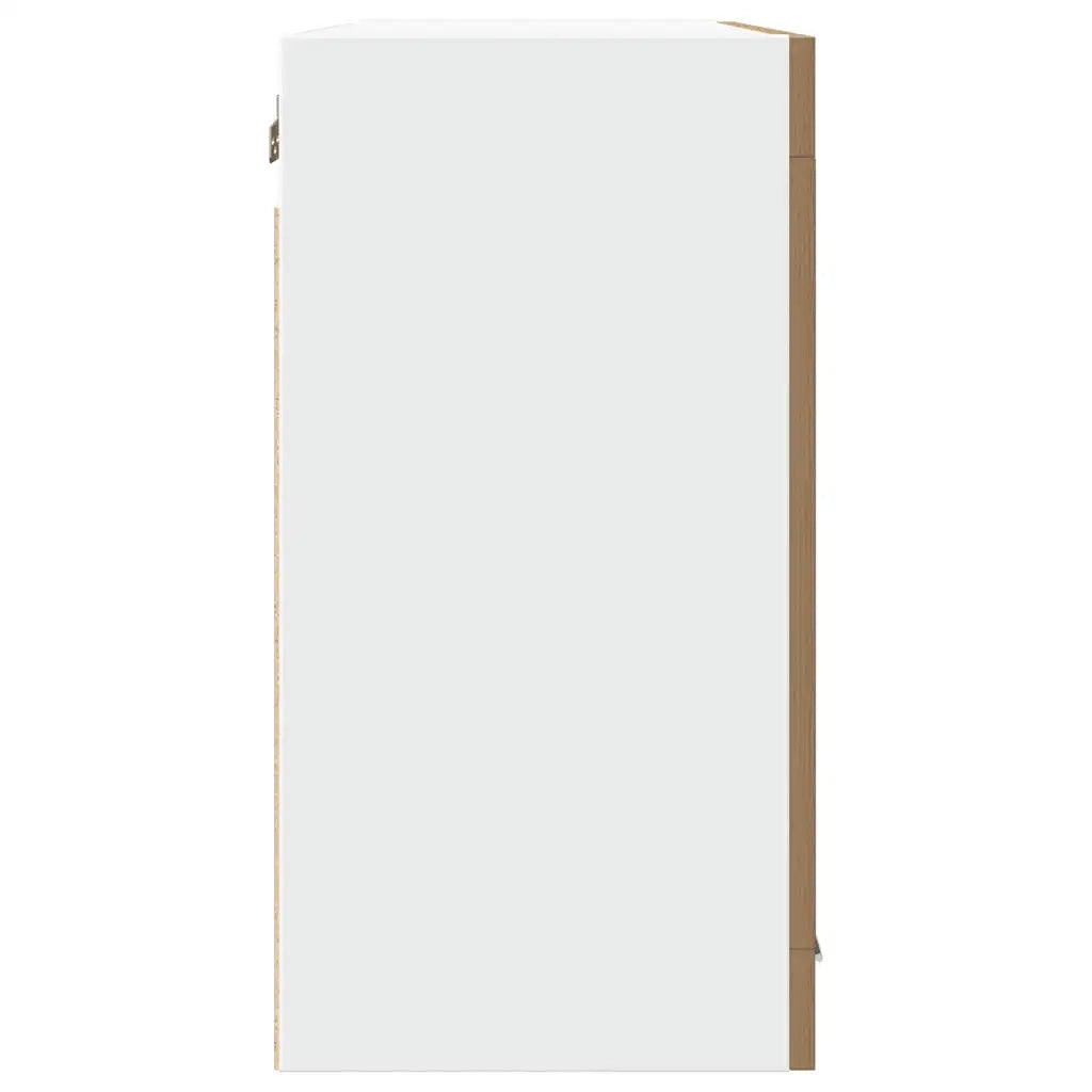 Pensile con Vetro “Lyon” Rovere Artigianale 80x31x60 cm 856120