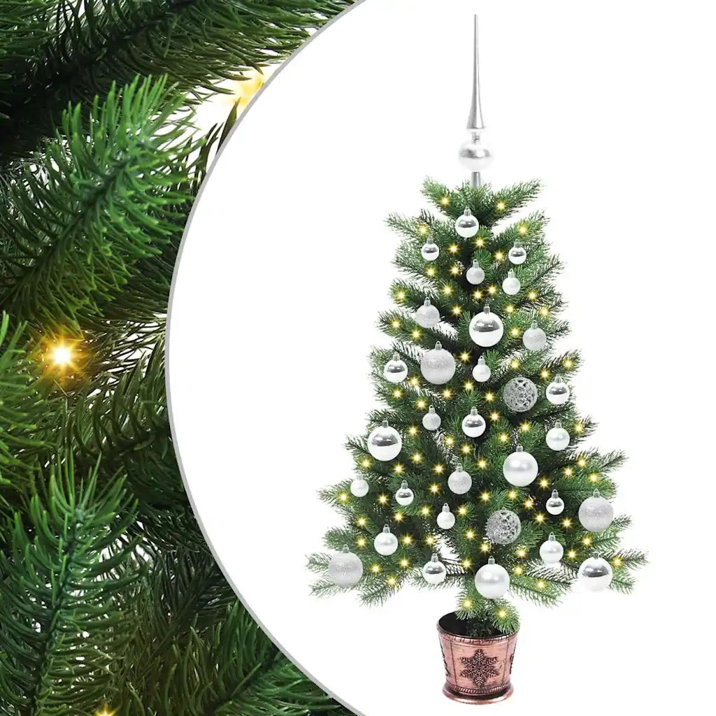Albero di Natale con 150 LED con supporto Verde 90 cm PE 3396305
