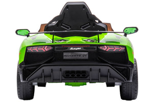 Macchina Elettrica per Bambini 12V con Licenza Lamborghini Aventador Verde