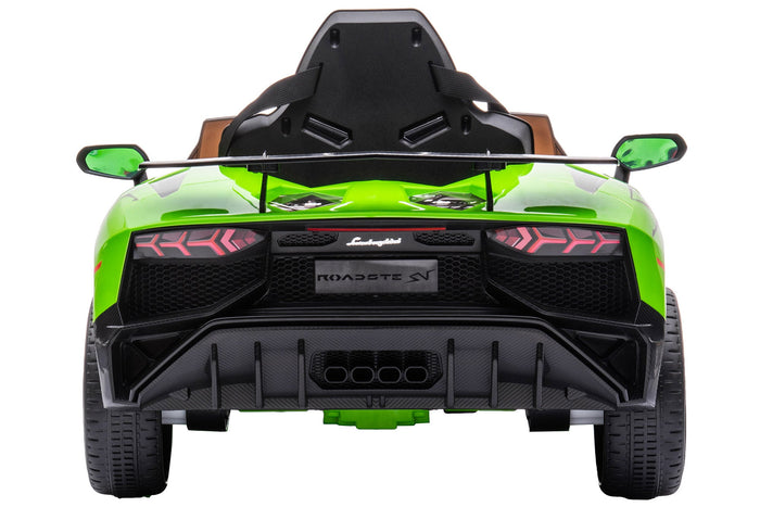 Macchina Elettrica per Bambini 12V con Licenza Lamborghini Aventador Verde