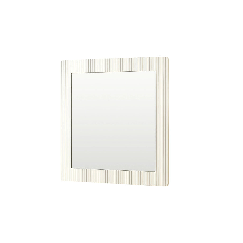 SPECCHIO DA PARETE 80x80 cm Bianco in MDF