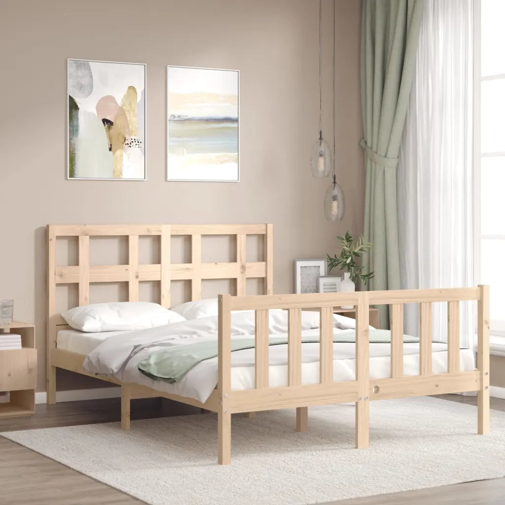 Giroletto senza Materasso-Struttura Letto 120x200 cm in Legno Massello di Pino 823530