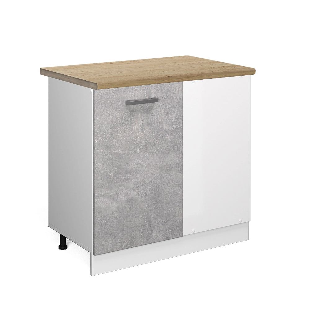 Vicco Mobile ad angolo cucina Calcestruzzo 86 cm , PL Rovere