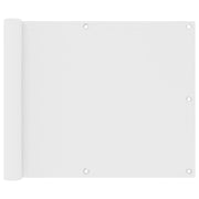 Schermo per balcone schermo per la privacy 75 x 600 cm tessuto Oxford bianco 02_0010054