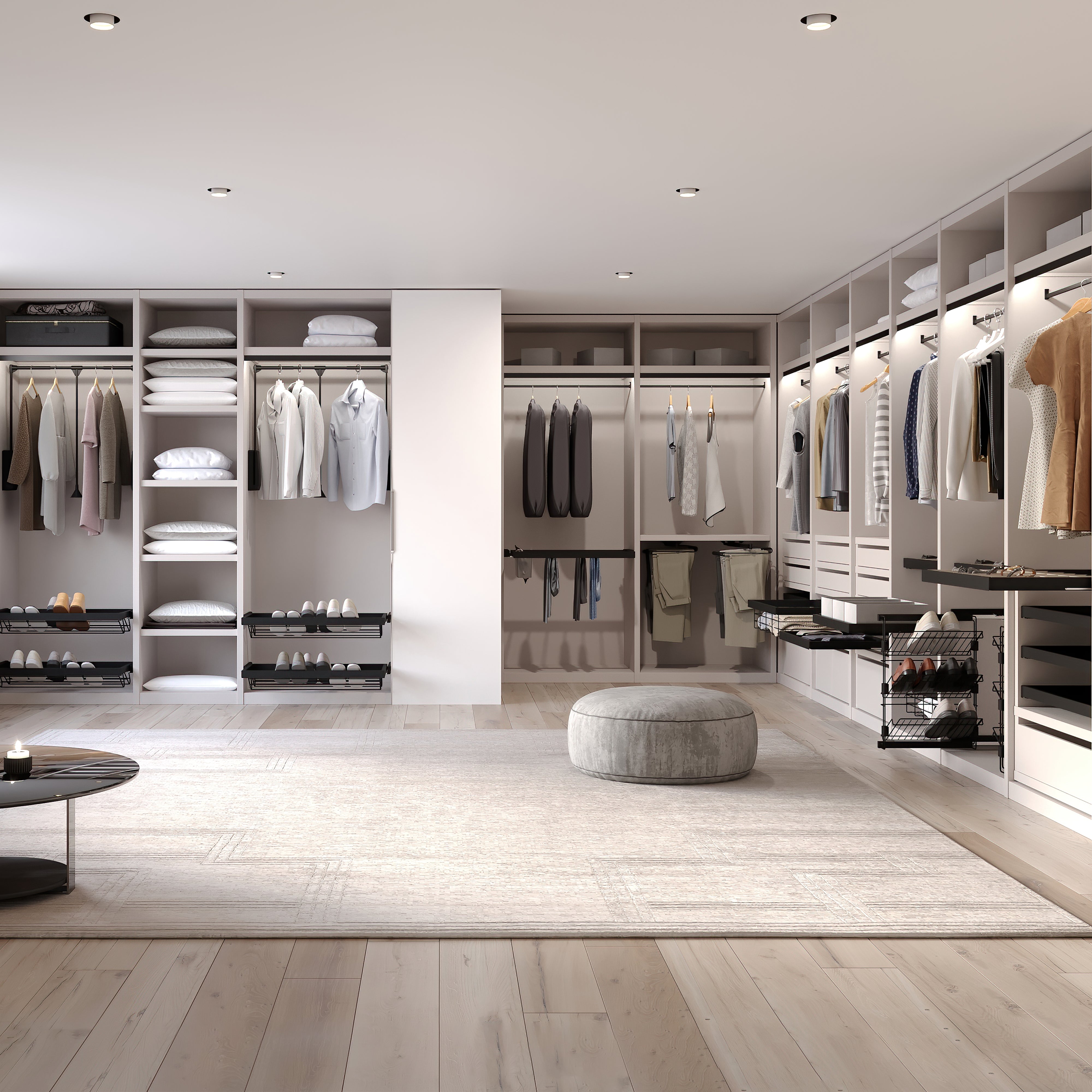 Kit Cestello in Filo Metallico e Telaio 900 mm in Alluminio e Plastica Emuca