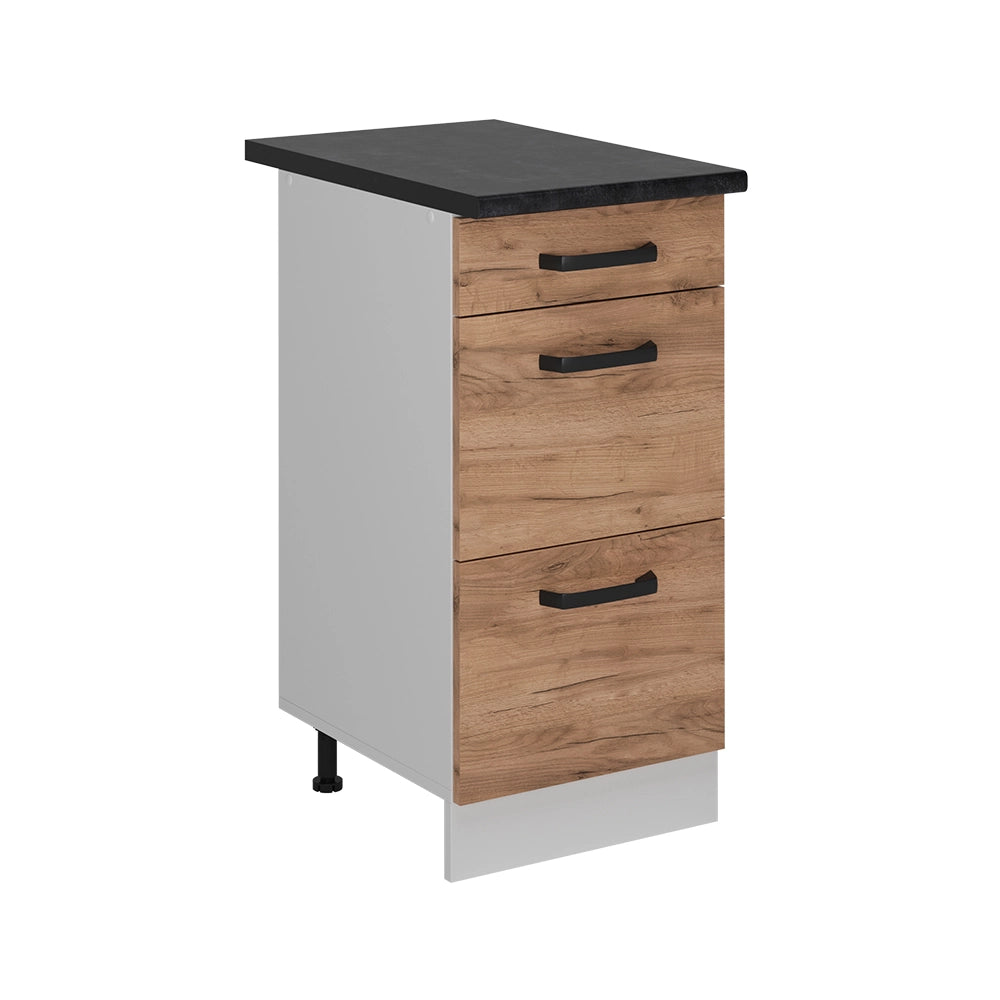 Vicco Mobiletto base per cucina Quercia dorata 40 cm PL Antracite