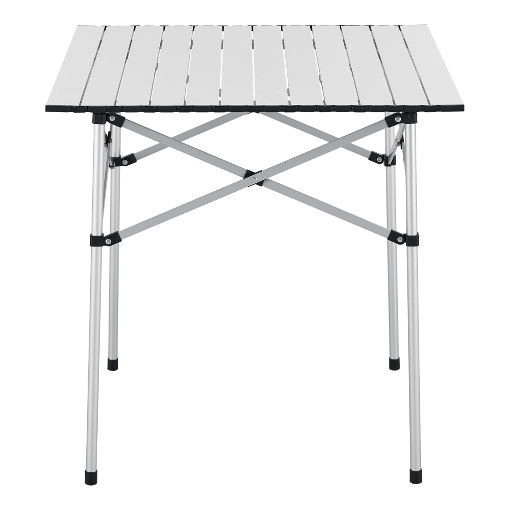 Tavolo da campeggio pieghevole 70 x 70 x 70 cm argento 03_0010996