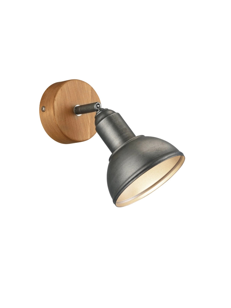 Faretto da Interno  E14 in Metallo Nickel Anticato