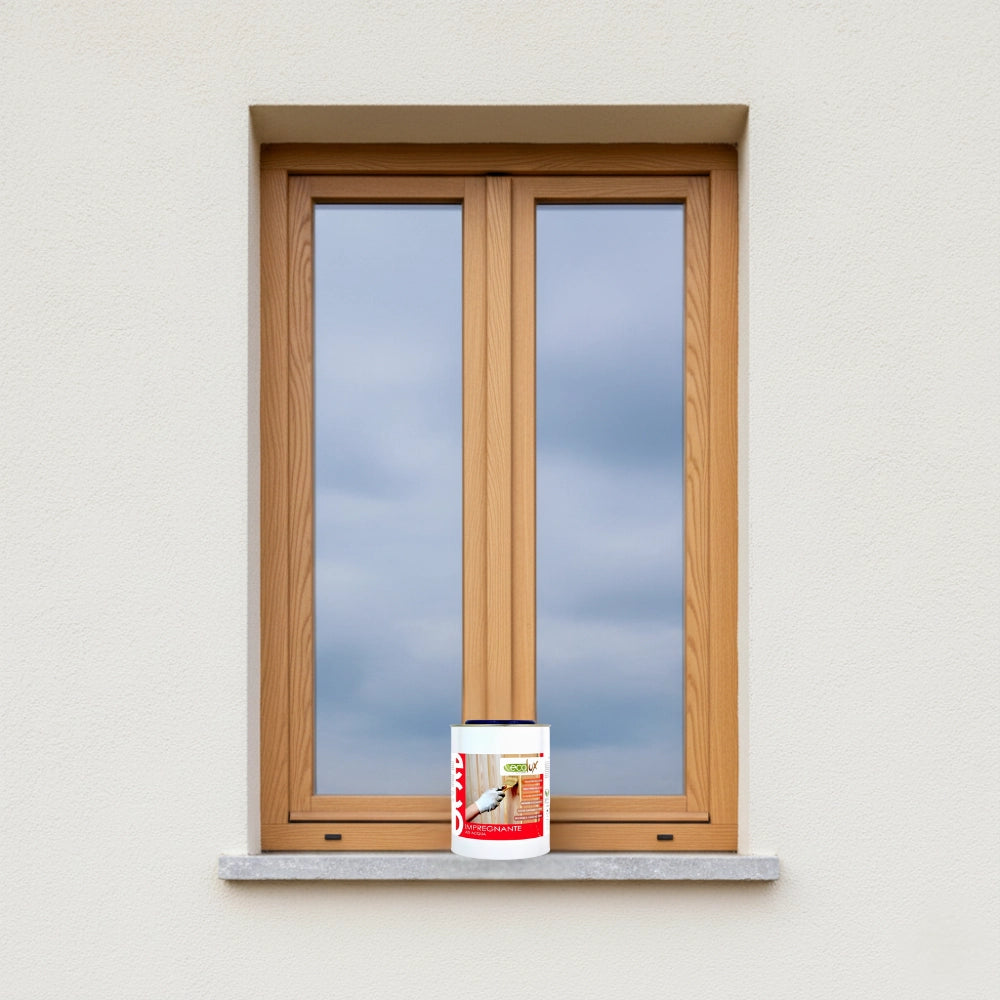 Ecolux impregnante fondo protettivo acrilico pigmentato larice per legno *** formato 2.5 lt, confezione 1