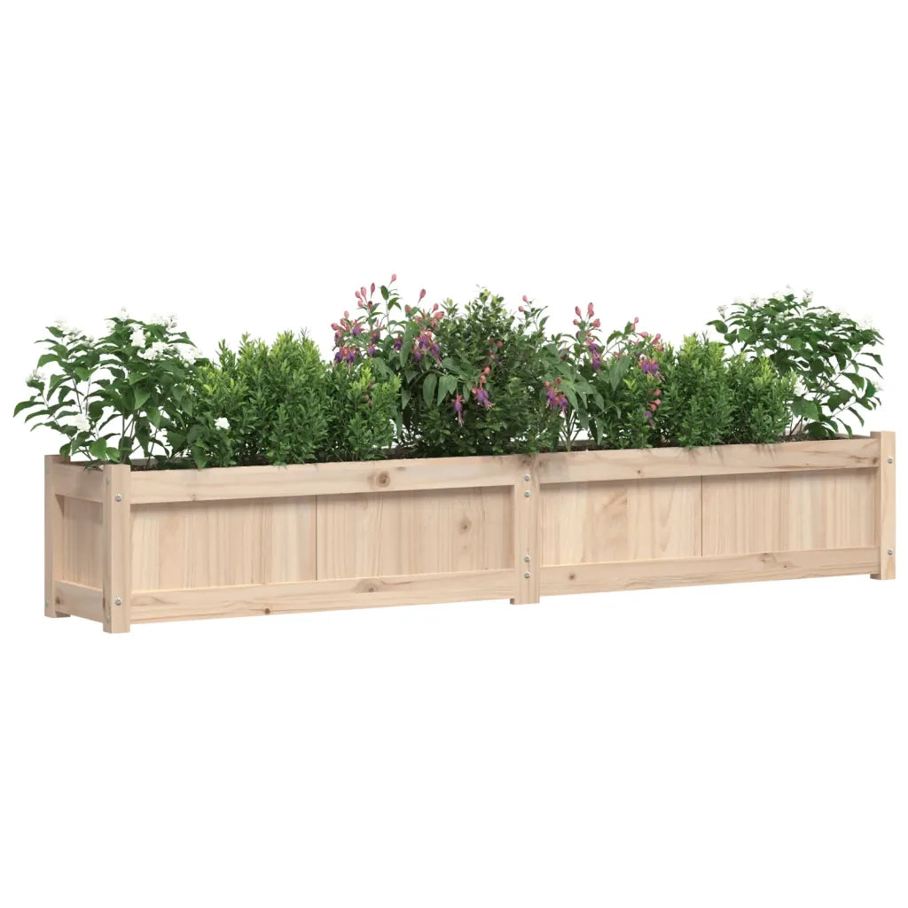 Fioriera da Giardino 180x31x31 cm in Legno Massello di Pino 837494