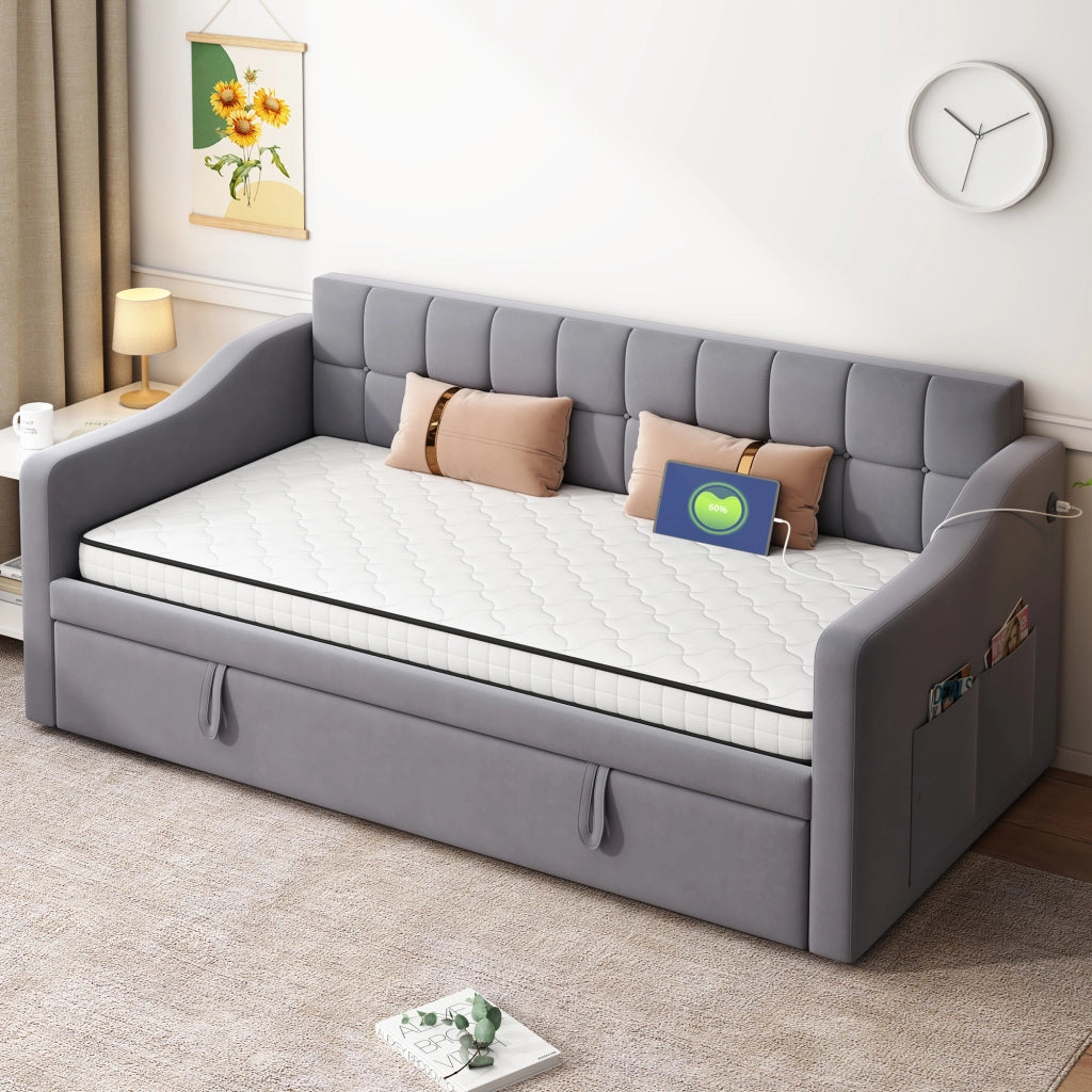 Materasso a molle insacchettate ergonomico bianco 90x190 cm