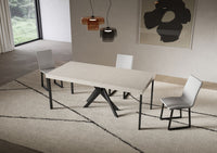 Consolle Allungabile 90-196x40x77 cm Saki Small Premium Cashmere Gambe Antracite