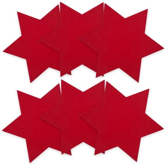 Set di 6 sottopiani decorativi per bicchieri - Ø 30 cm - 100% Poliestere duraturo