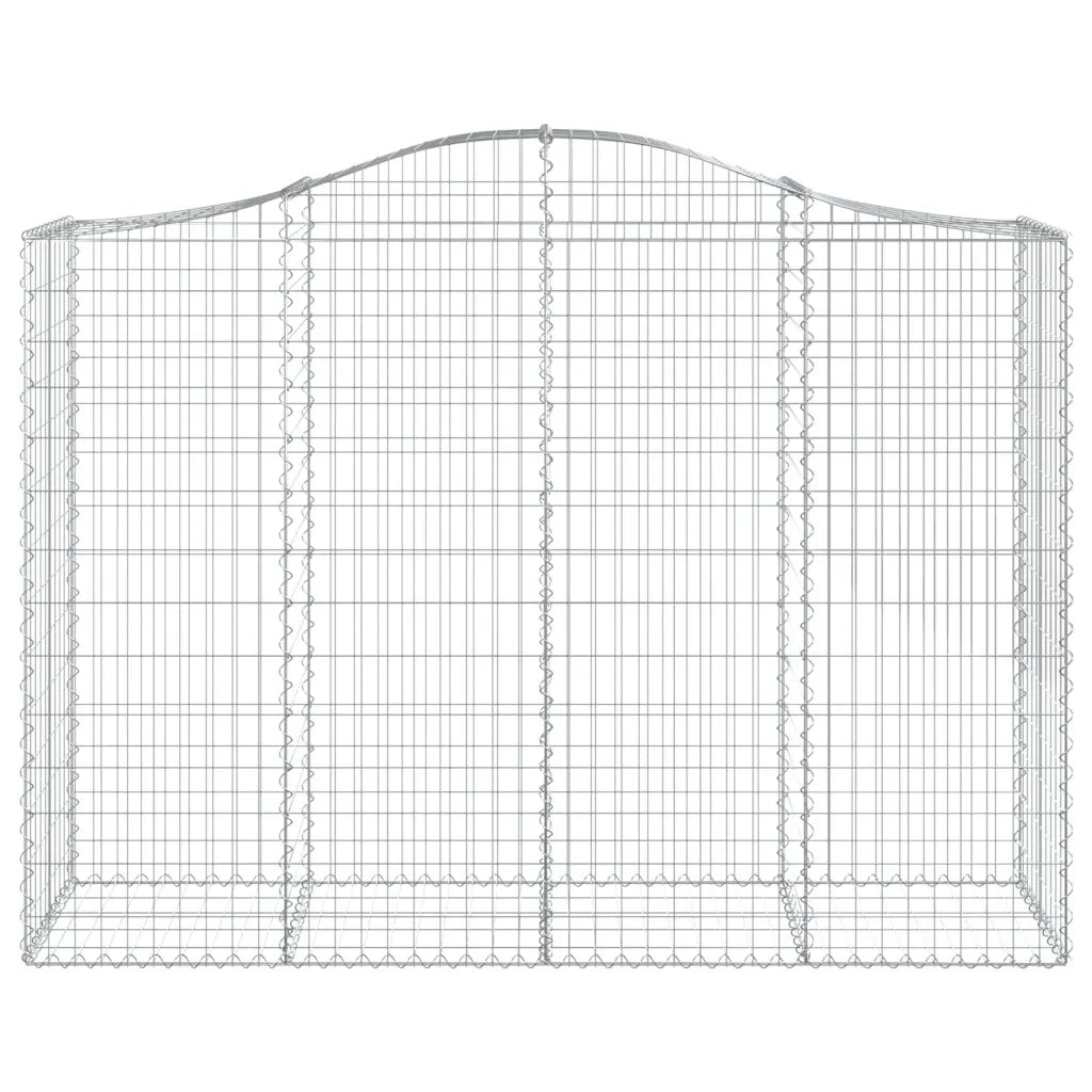 Cesto Gabbione ad Arco 200x50x140/160 cm Ferro Zincato 153397