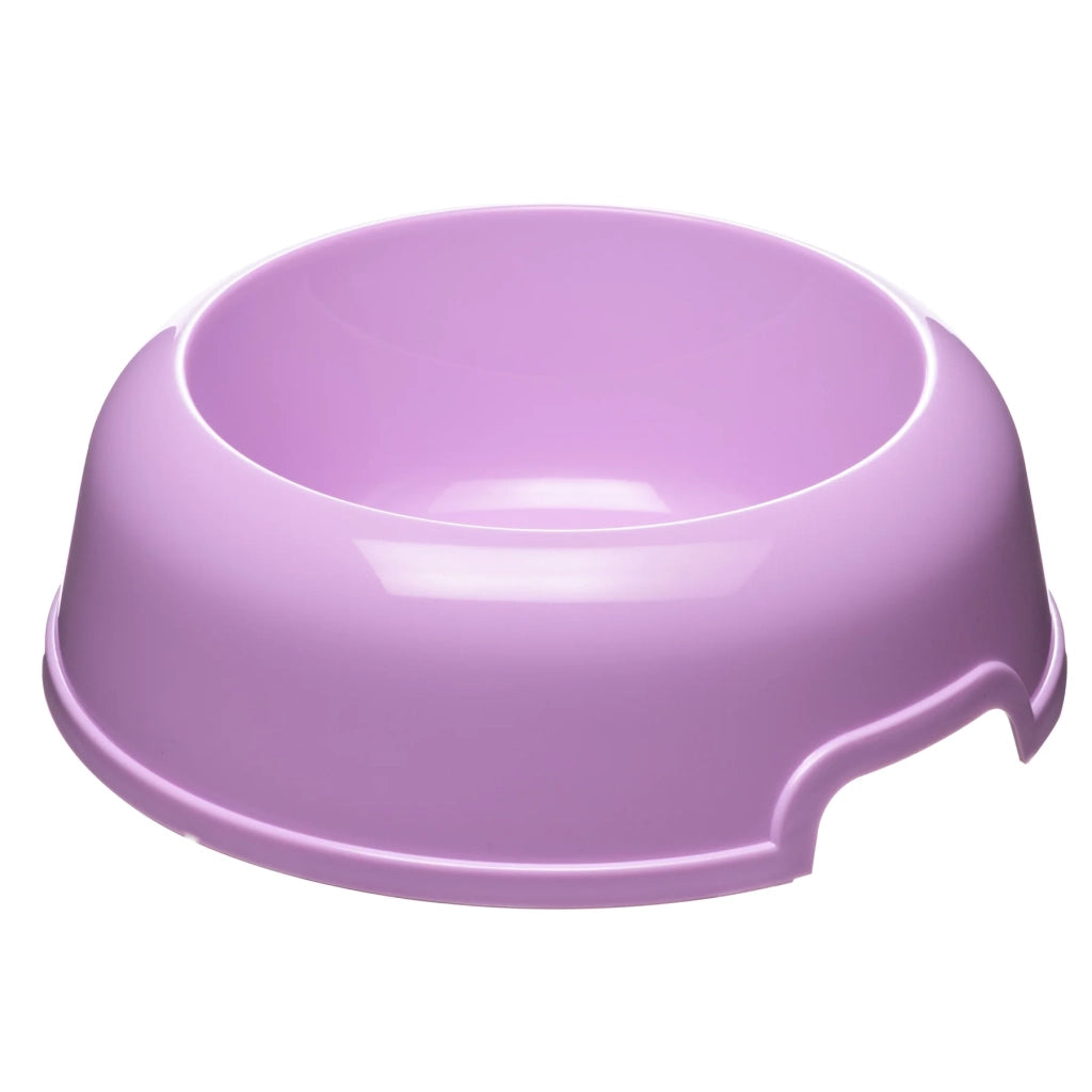 Ciotola per cani e gatti in plastica riciclata 1 litro Ø 23 cm con bordo antiscivolo e maniglie laterali colori assortiti Ferplast
