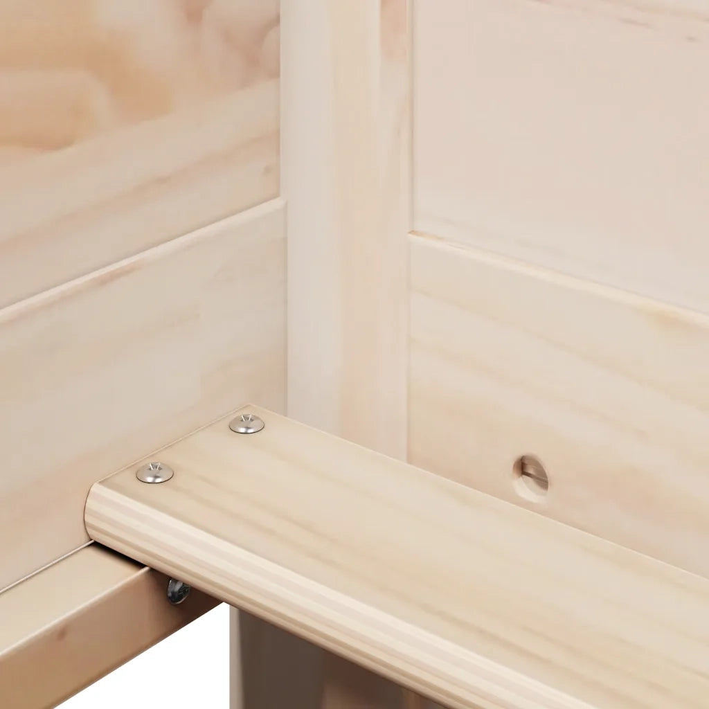 Dormeuse con Tetto 80x200 cm in Legno Massello di Pino 3282278