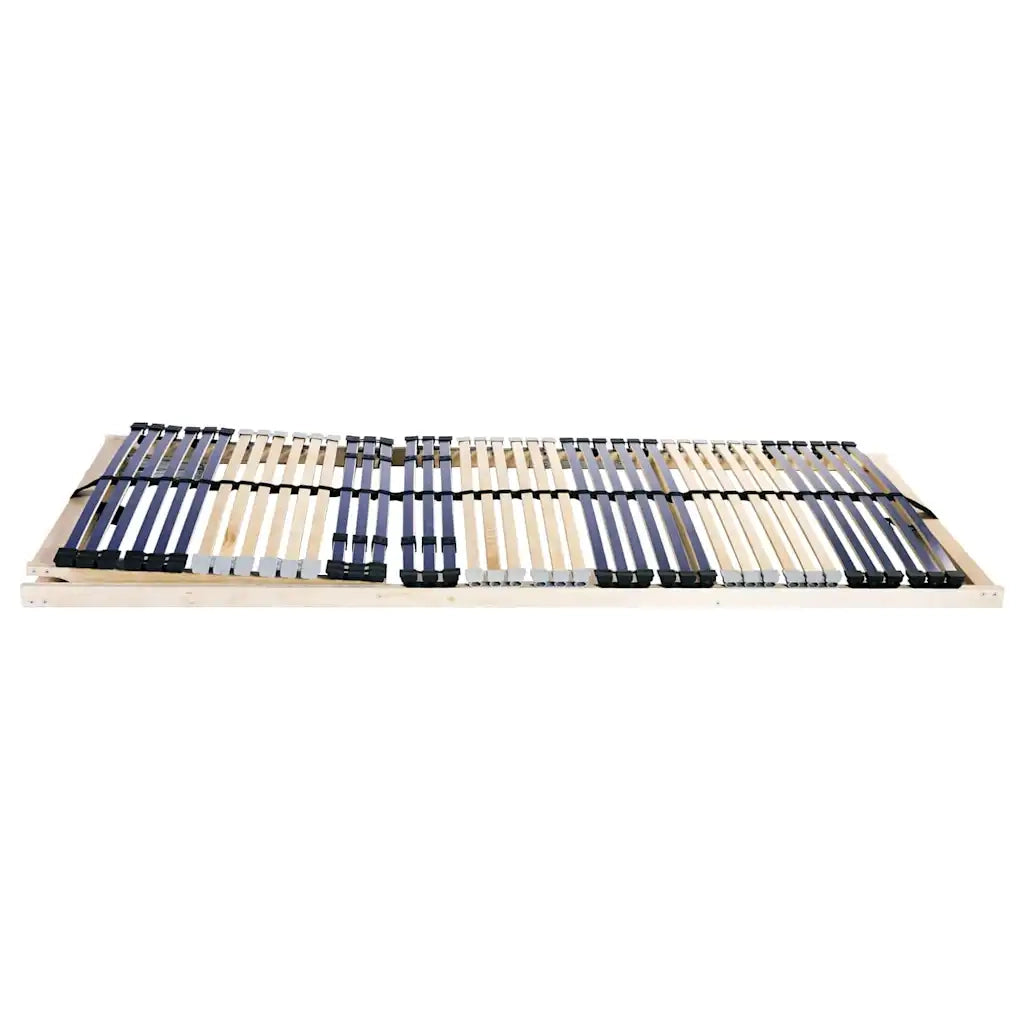 vidaXL Base a doghe Marrone 90 x 190 cm Legno massello di faggio