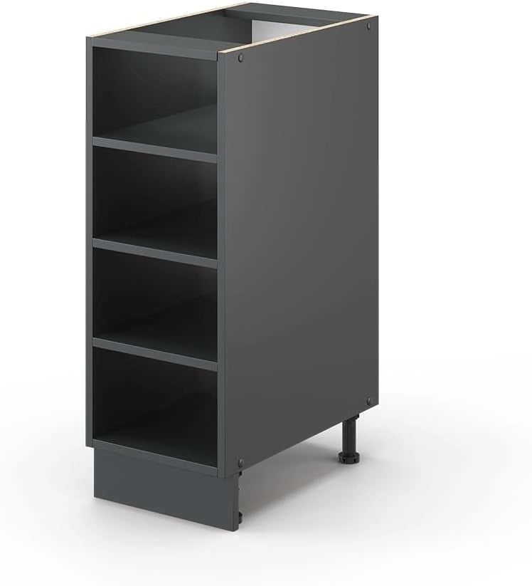 Scaffale da cucina Fame-Line, Antracite, 30 cm Senza piano di lavoro, per la combinazione con altri moduli della serie Fame-Line