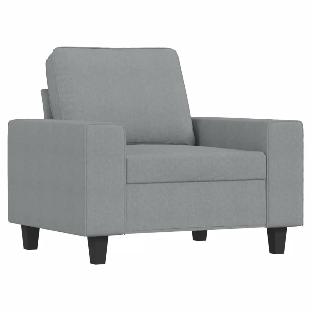 Poltrona Grigio Chiaro 60 cm in Tessuto 359375