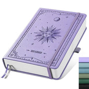 Libretto A5 320 pagine numerate - Copertina in pelle - Carta 100 g/m² - Adatto per scuola/lavoro - 14,5 x 21 cm - Blu chiaro - Bullet Journal