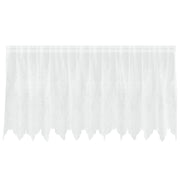Tenda in Pizzo con tende Floreale Bianco 80 x 300 cm Poliestere