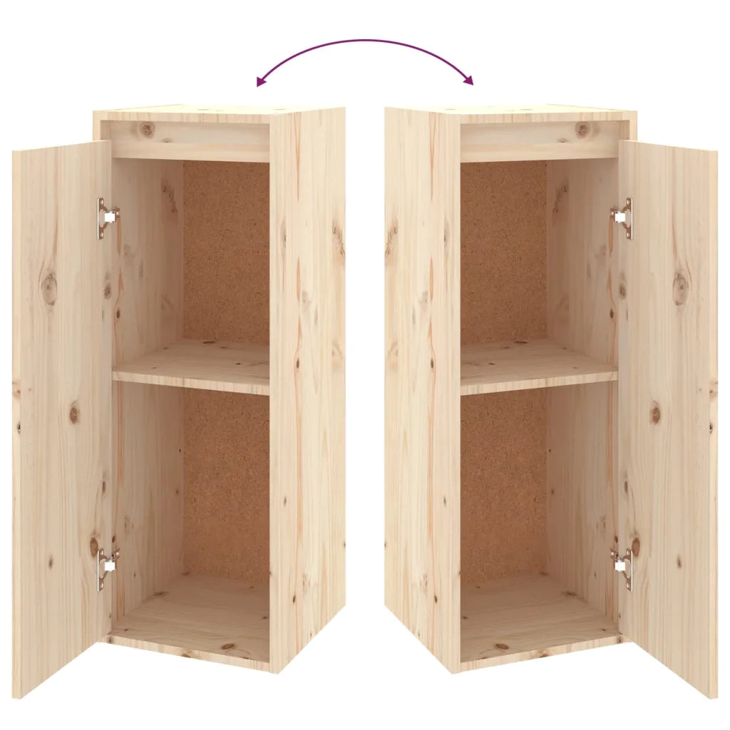 Pensili 2 pz 30x30x80 cm in Legno Massello di Pino cod mxl 33225
