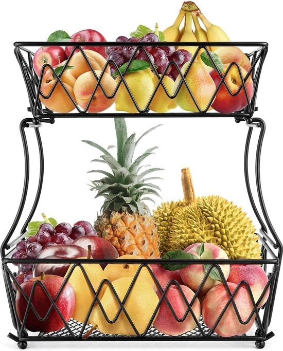 Supporto per Frutta e Verdura per Fienile di Frutta e Verdura - Cestino di Deposito per Cucina e Salotto