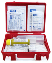 VALIGETTA PRONTO SOCCORSO IN POLIPROPILENE  cm. 25x9x19 h col. rosso - ALLEG.2