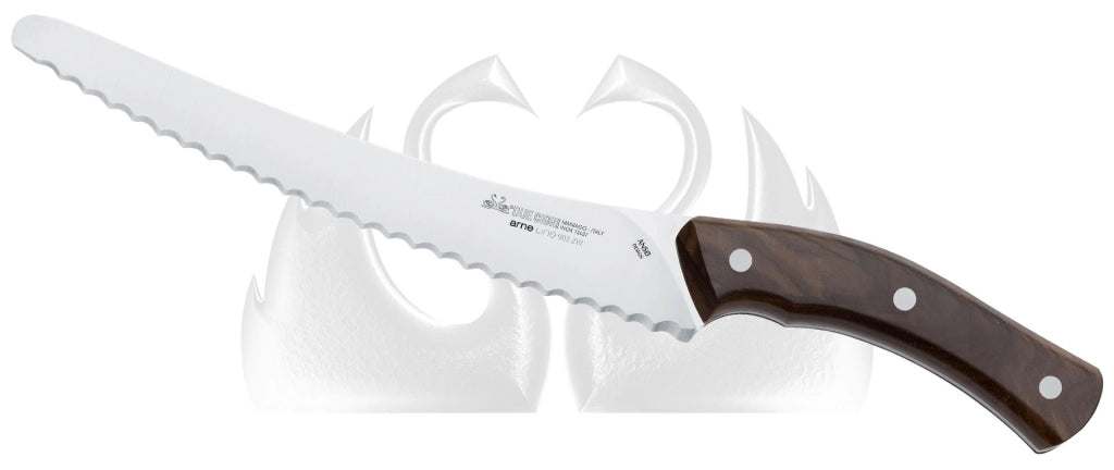 ARNE, Coltello Pane 23 cm Madera, Due Cigni