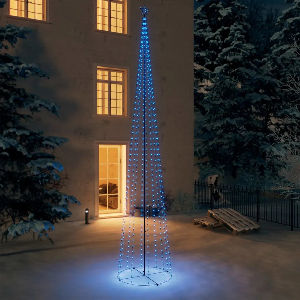 Albero di Natale | Decorazioni natalizie a Cono con 752 LED Blu 160x500 cm