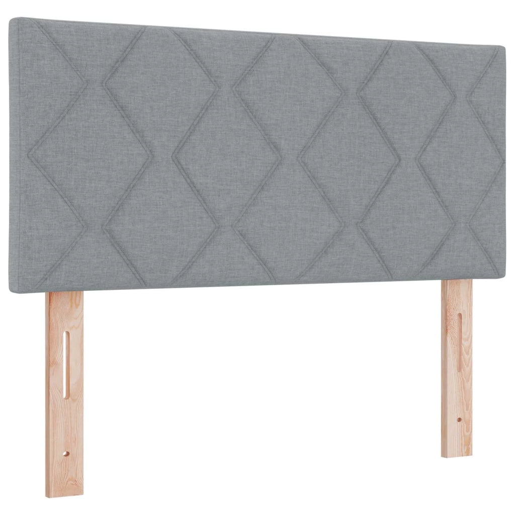 Letto Ottomano con Materasso e LED Grigio Chiaro 120 x 190 cm 3456974