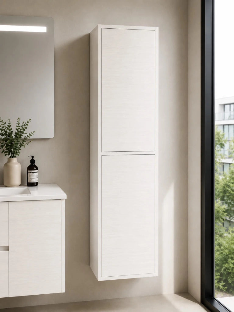 Mobile bagno con lavabo ORIGENBATH ITACA senza specchio 50x40 cm bianco nordico con colonna