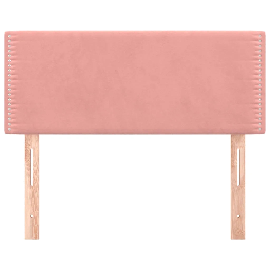 Testiera Rosa 100x5x78/88 cm in Velluto