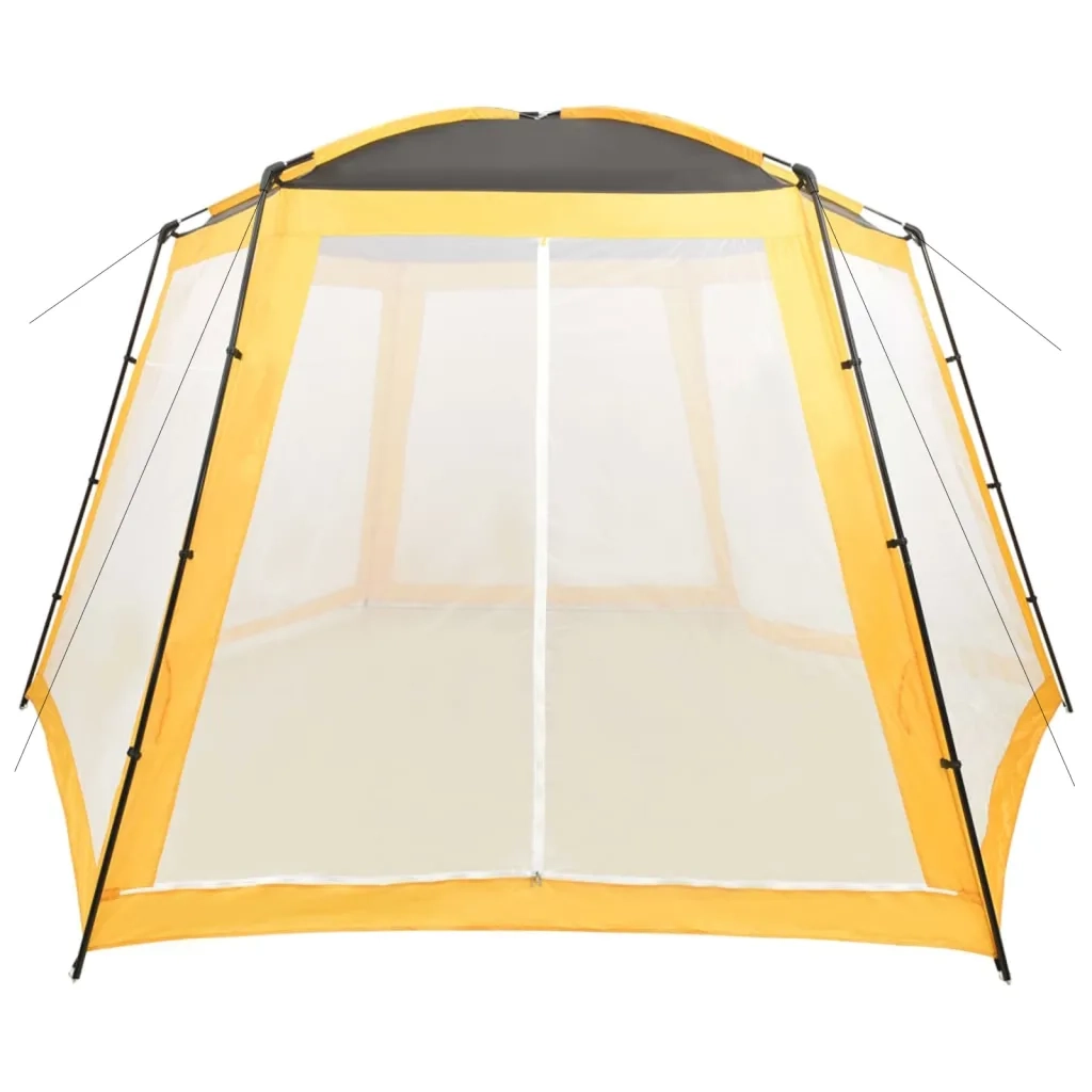 Tenda per Piscina in Tessuto 500x433x250 cm Gialla 93042
