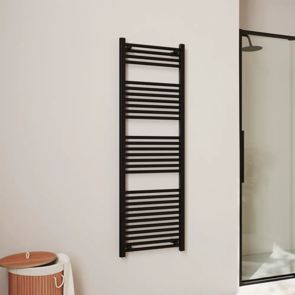 Termoarredo idraulico 1500x500 nero opaco interasse 450 | Polaris