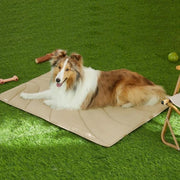 Mat per cani esterno in nylon con sacchetto di stoccaggio - Mat per campeggio opaco impermeabile - Mat per comfort esterno per cani di alta qualità Khaki