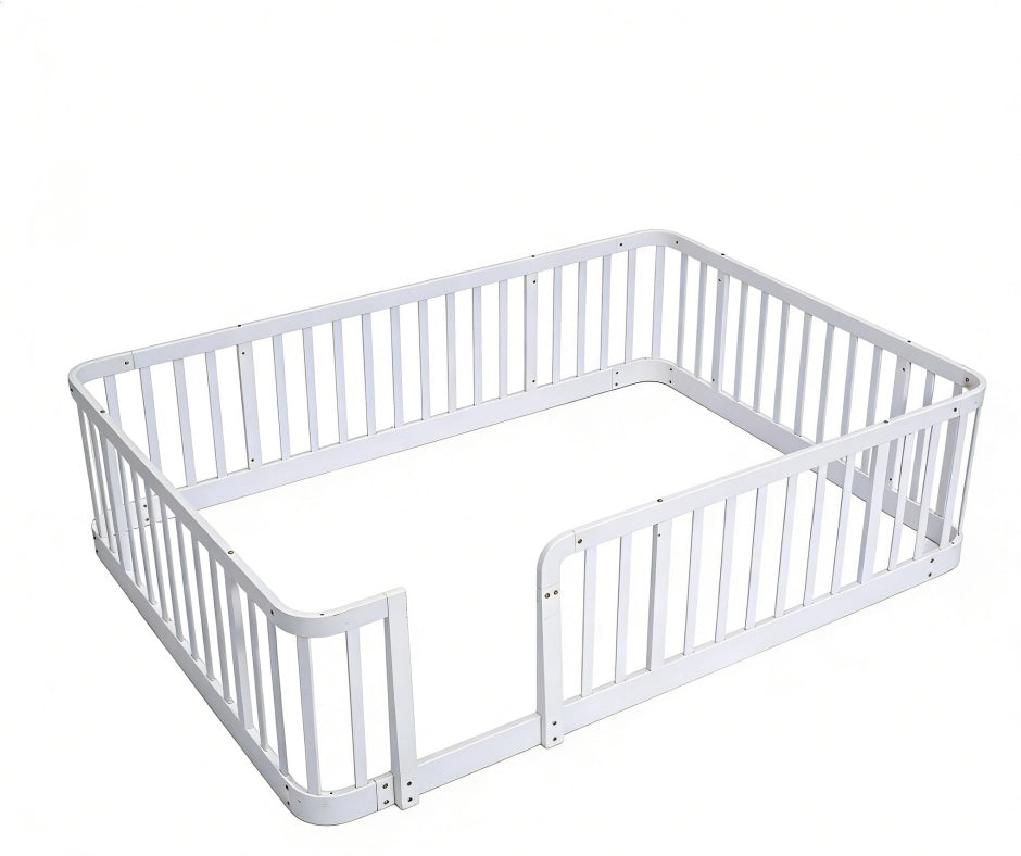 Box modulare per bambini 140x200 cm in legno ingegnerizzato bianco