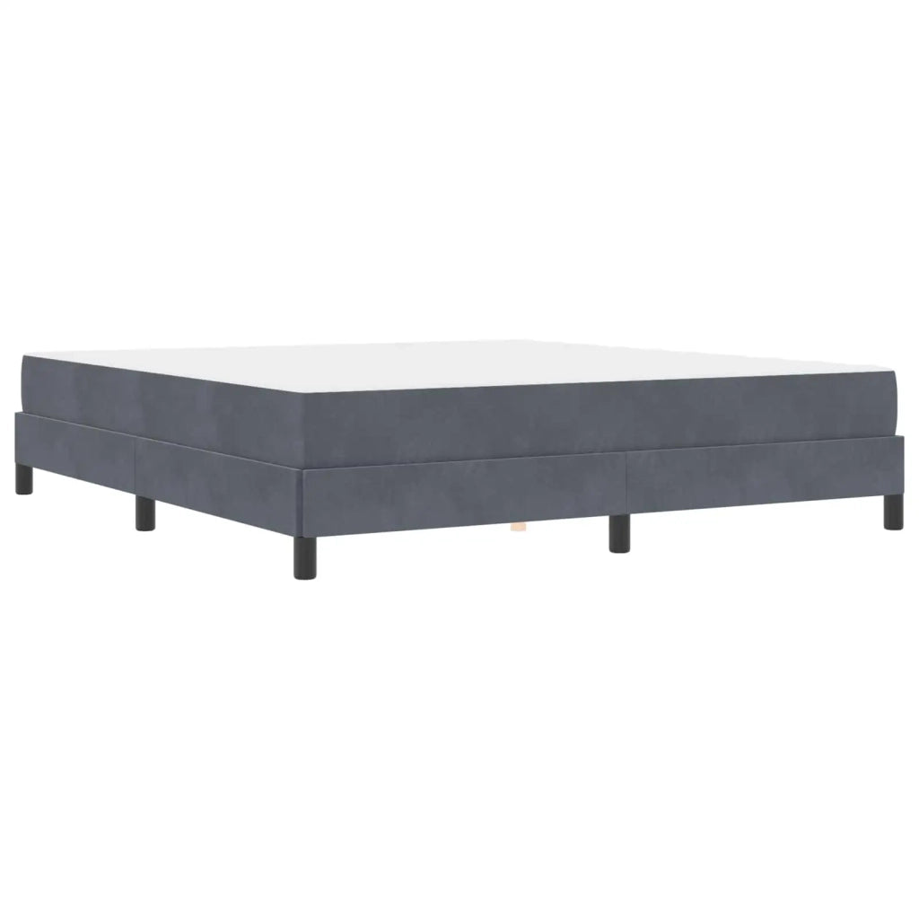 Letto a molle con materasso Grigio scuro 180 x 200 cm Tessuto 3398708