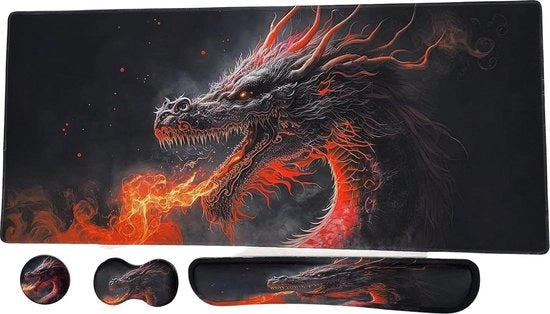 Tastiera gaming extra grande - 900 x 400 mm - base antiscivolo in gomma - comfort per la tastiera - facilitazione del tipo