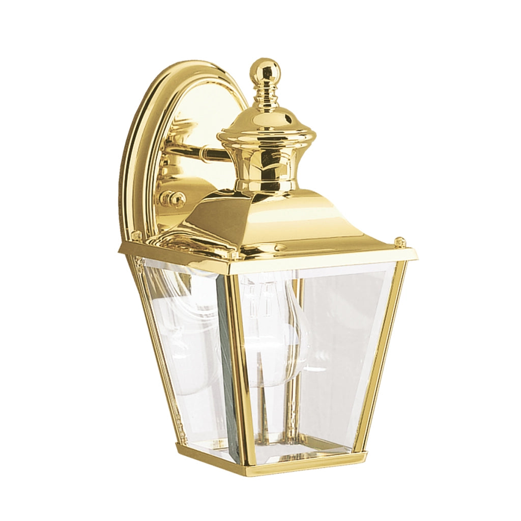 Applique esterna ottone lucido E27 60W Bay Shore Kichler