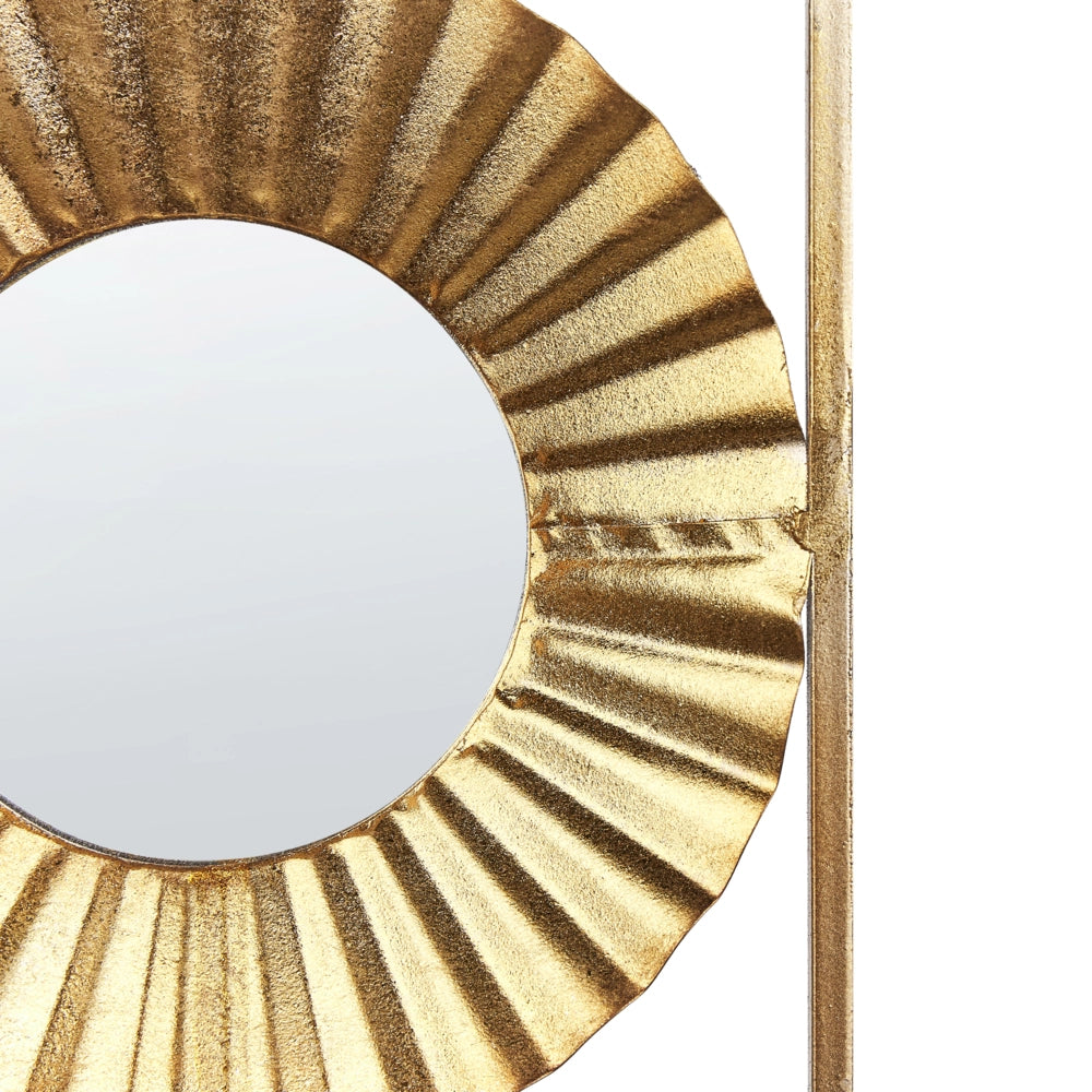 Decorazione parete specchi cornice  metallo dorato 39 x 90 cm Decorativo fatto mano  soggiorno pezzo retrò