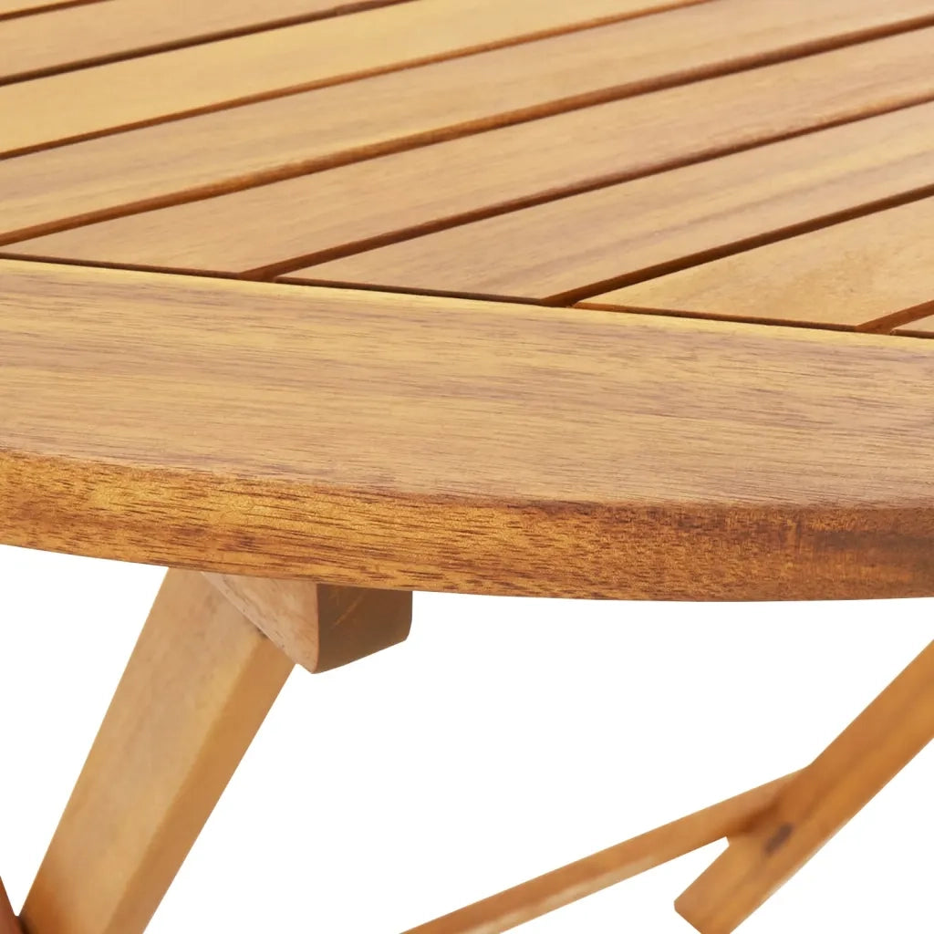 Set da Pranzo da Giardino 5 pz Tortora Tessuto e Legno Massello 3281774