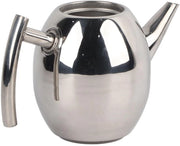 Teapot in acciaio inossidabile da 1 L - filtro - doppio strato - alta qualità - adatto per hotel e ristoranti