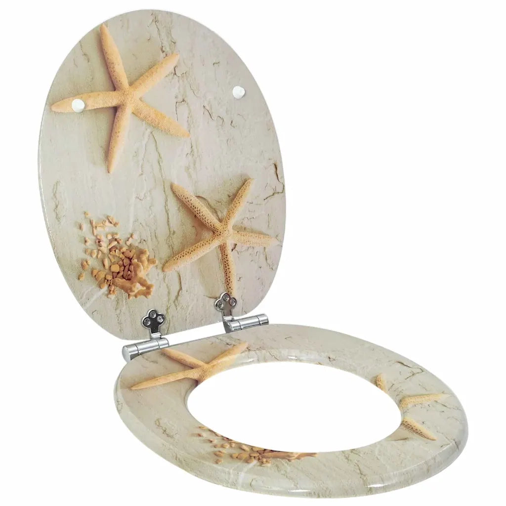Sedile per toilette con chiusura morbida Giallo e Bianco CFW4438025