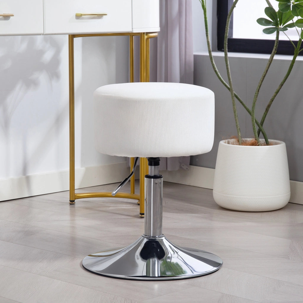 Sgabello da Cucina Regolabile in Altezza ¨C zephmum ¨C Bianco 52-66 cm