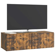 Mobile TV da Muro | Armadietto TV | Mobile Porta TV Rovere Fumo 98 x 41 x 30 cm