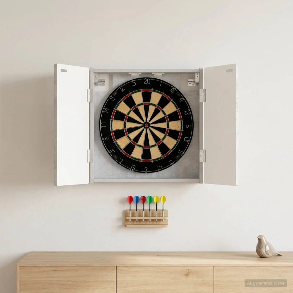 Armadio per Dartboard ARNHEM Grigio Cemento 896668