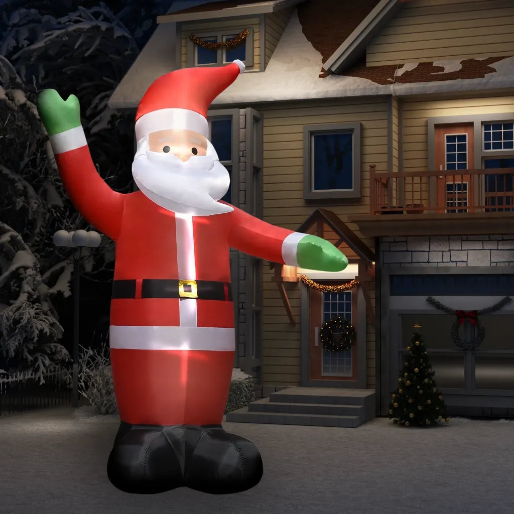 Babbo Natale Gonfiabile Decorazione con LED IP44 4,5 m CFW6563042