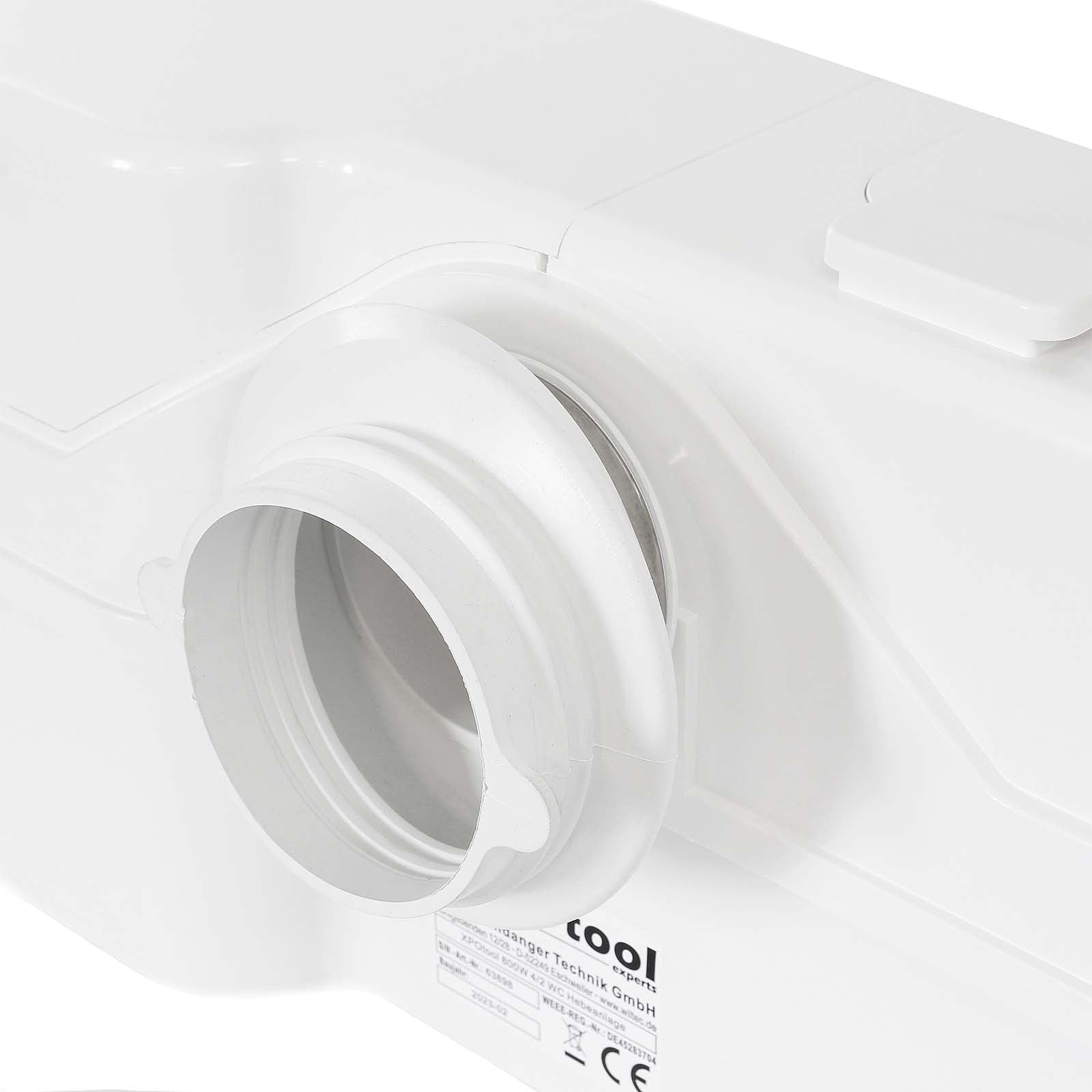 Stazione di sollevamento 4/2 con trituratore WC 800 watt Pompa per acque reflue